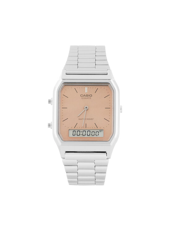 Casio Часовник Vintage AQ-230A-4AMQYES Сребрист за Мъже цена