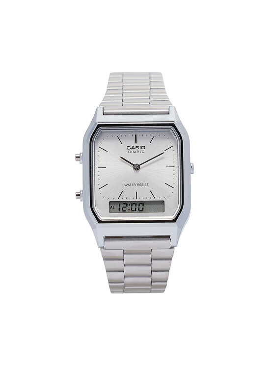 Casio Часовник Vintage Maxi AQ-230A-7AMQYES Сребрист за Жени цена