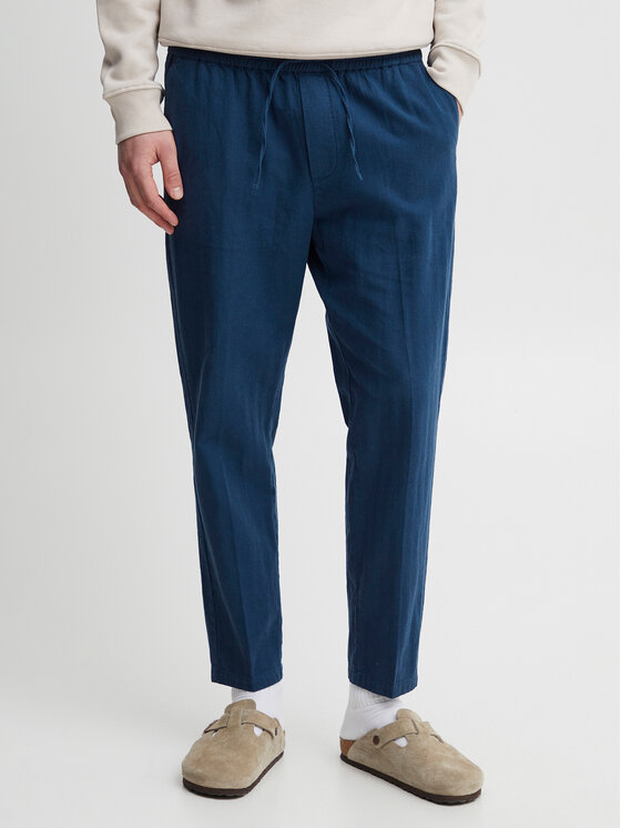 Casual Friday Текстилни панталони 20504738 Тъмносин Regular Fit за Мъже цена