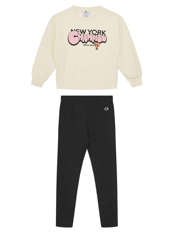 Champion Анцуг 405120 Екрю Regular Fit за Момичета цена
