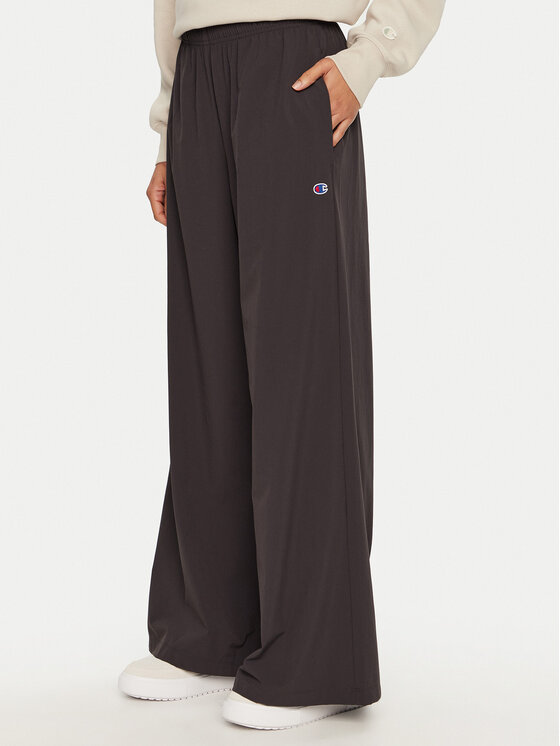 Champion Долнище анцуг 117472 Черен Wide Leg за Жени цена