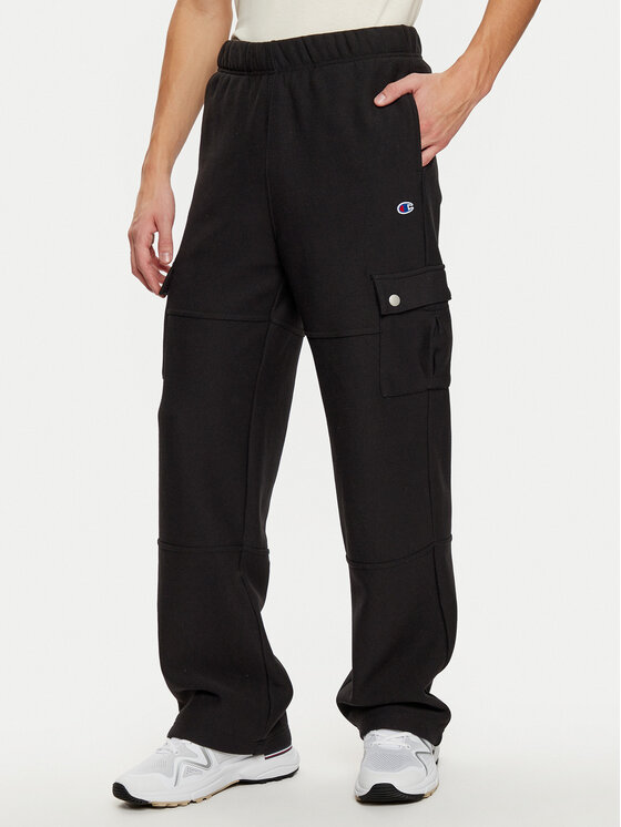 Champion Долнище анцуг 220710 Черен Loose Fit за Мъже цена