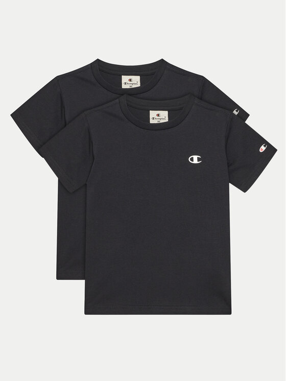 Champion Комплект 2 тишъртки 306581 Черен Regular Fit за Момчета цена
