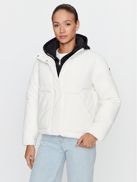 Champion Преходно яке Jacket 116922 Екрю Custom Fit за Жени цена