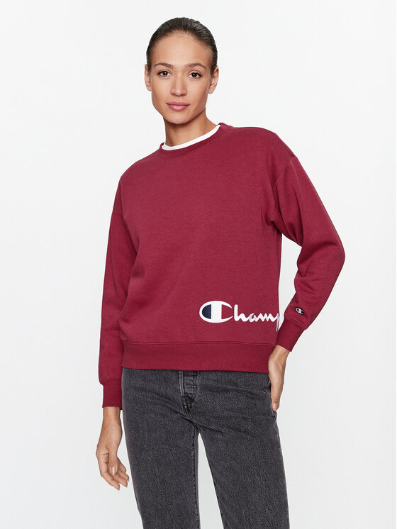 Champion Суитшърт Crewneck Sweatshirt 116587 Бордо Regular Fit за Жени цена