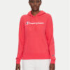 Champion Суитшърт Slim Big Logo 118097 Коралов Regular Fit за Жени цена