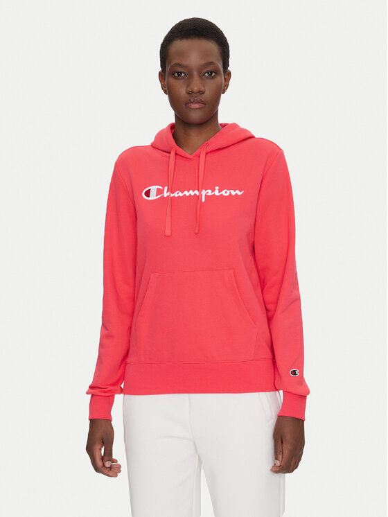 Champion Суитшърт Slim Big Logo 118097 Коралов Regular Fit за Жени цена