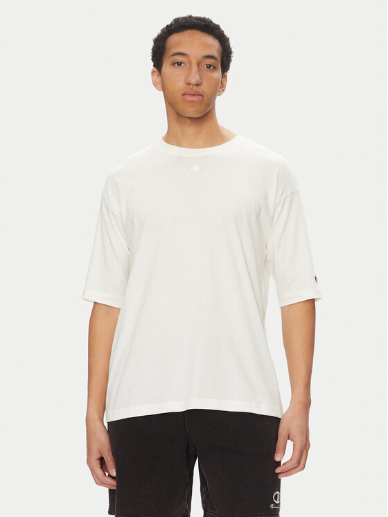 Champion Тишърт 117537 Екрю Loose Fit за Жени цена