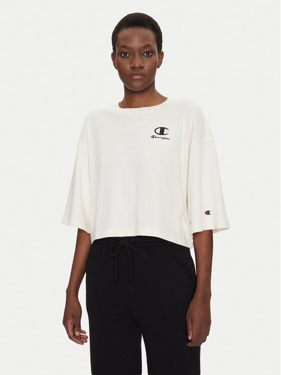 Champion Тишърт 118023 Екрю Regular Fit за Жени цена