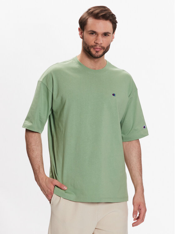 Champion Тишърт 216548 Зелен Regular Fit за Мъже цена