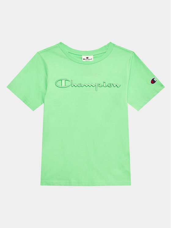 Champion Тишърт 306349 Зелен Regular Fit за Момчета цена