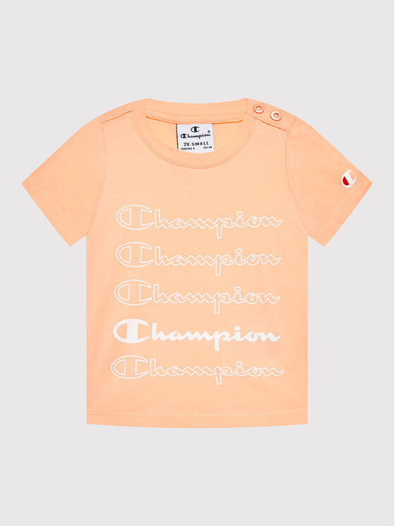 Champion Тишърт 404389 Оранжев Regular Fit за Момичета цена