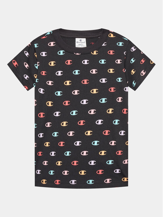 Champion Тишърт 404617 Черен Regular Fit за Момчета цена