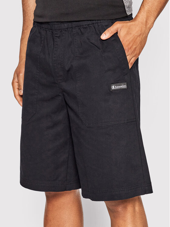 Champion Шорти от плат Marble Wash Long Cut 217180 Черен Custom Fit за Мъже цена