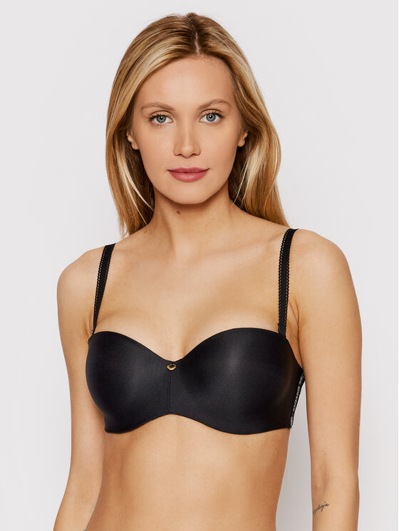 Chantelle Сутиен тип Бардо True Lace C11M50 Черен за Жени цена