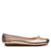 Clarks Балеринки Freckle Ice 26181353 Златист за Жени цена