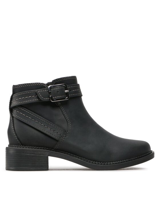 Clarks Боти Maye Strap 261680754 Черен за Жени цена