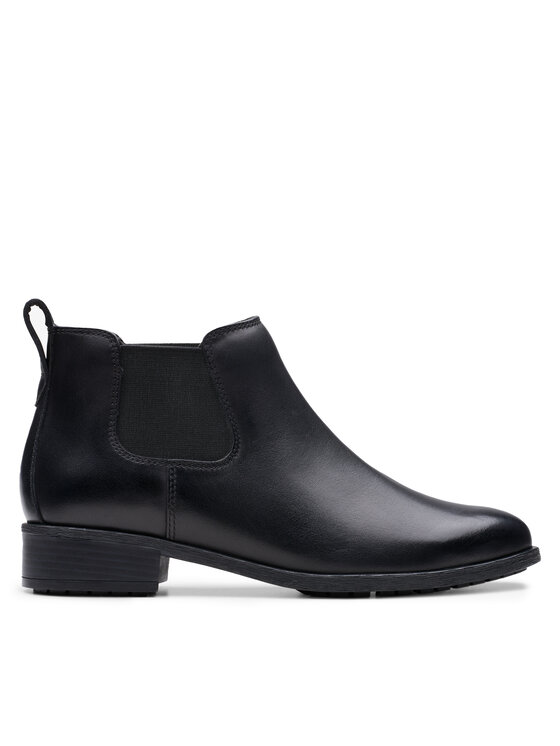 Clarks Боти тип челси Havisham Top 26178715 Черен за Жени цена