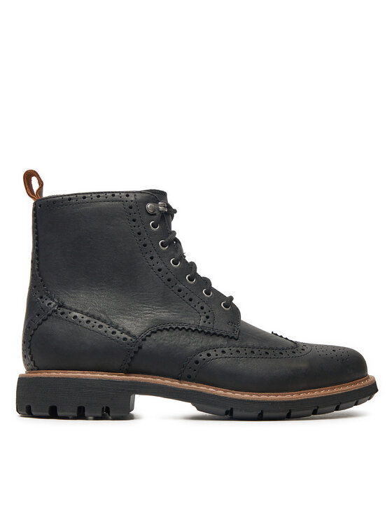 Clarks Ботуши Batcombe Lord 261348577 Черен за Мъже цена