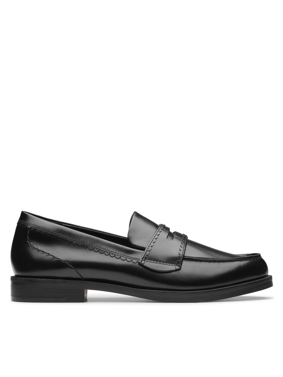 Clarks Мокасини Straven Edge 26181277 Черен за Жени цена