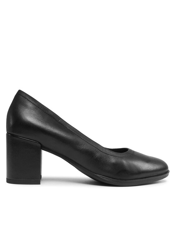 Clarks Обувки на ток Freva 55 Court 261709644 Черен за Жени цена
