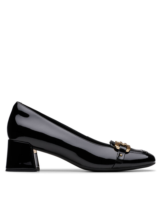 Clarks Обувки на ток Nyta45 Court 26181317 Черен за Жени цена