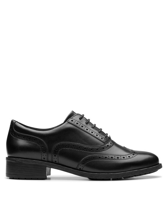 Clarks Оксфордки Havisham Oak 26178709 Черен за Жени цена