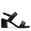 Clarks Сандали Ezoria Sling 26181300 Черен за Жени цена