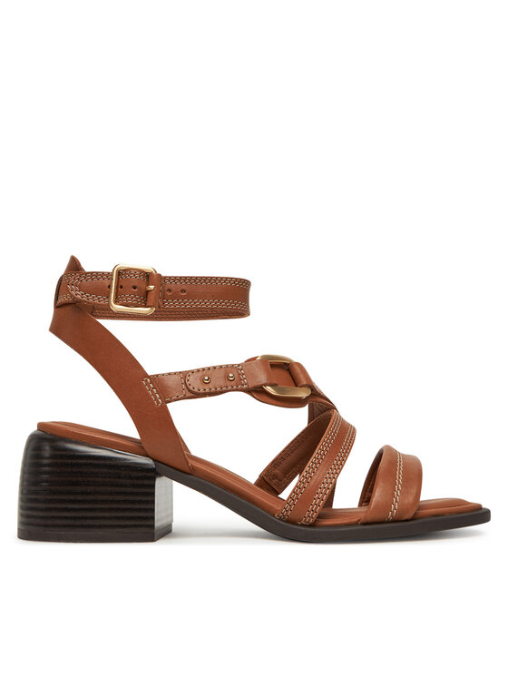 Clarks Сандали Morwyn Strap 26181244 Кафяв за Жени цена