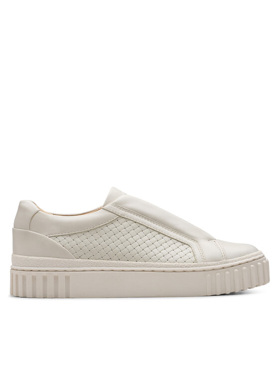 Clarks Сникърси Mayhill Bay 26181207 Бял за Жени цена
