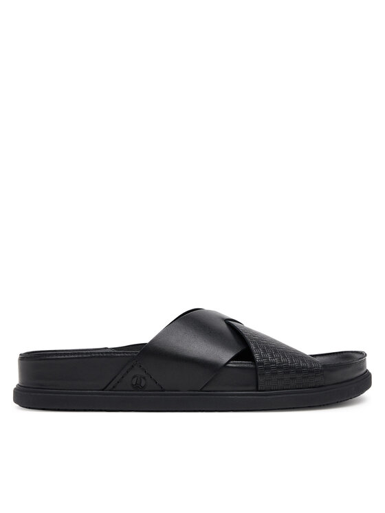 Clarks Чехли Torford Cross 26181382 Черен за Мъже цена