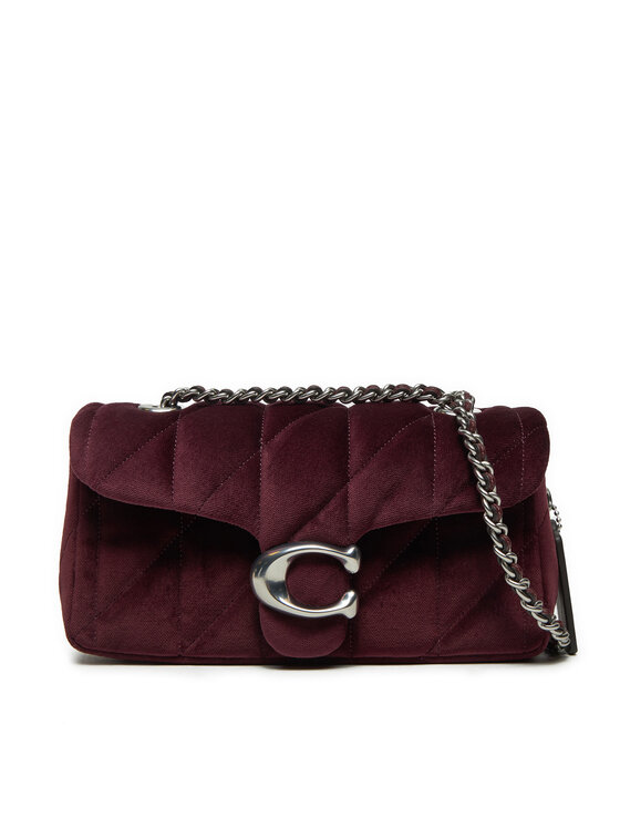 Coach Дамска чанта Tabby CW608 Бордо за Жени цена