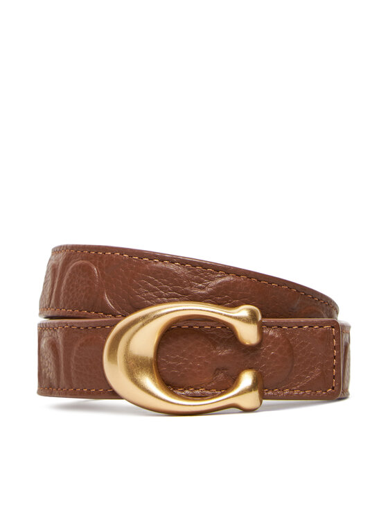 Coach Дамски колан CD485 Кафяв за Жени цена