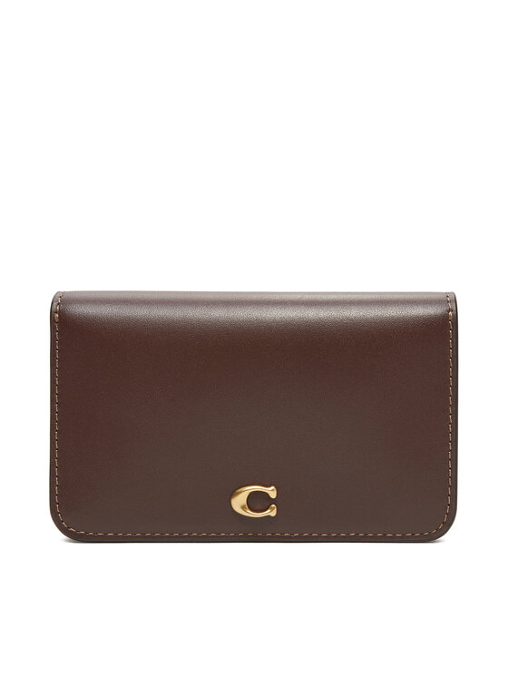 Coach Дамски портфейл CR990 B4MPL Кафяв за Жени цена