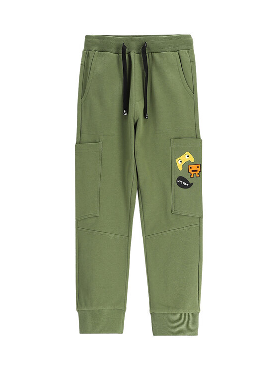 Coccodrillo Долнище анцуг WC5120105GBK Зелен Slim Fit за Момчета цена