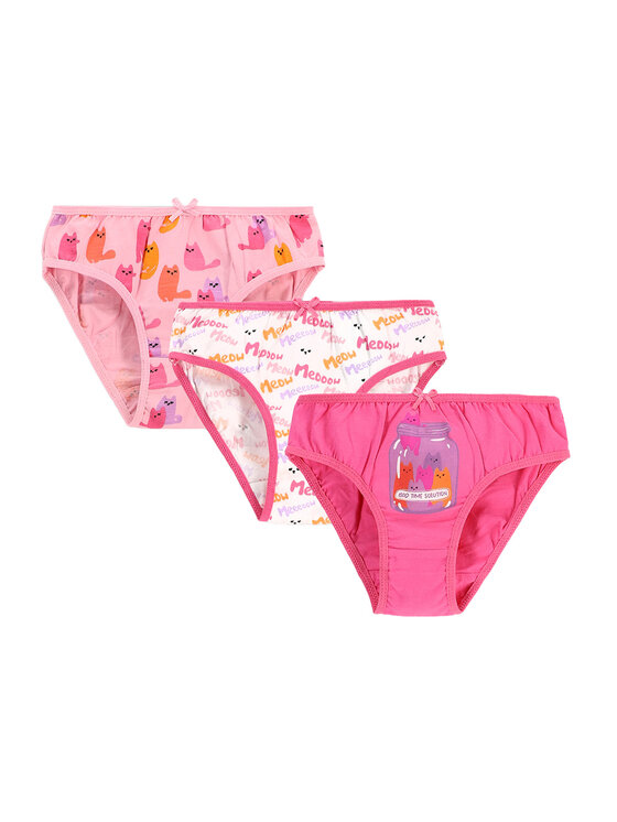 Coccodrillo Комплект 3 чифта бикини WC5406312PAN Цветен Regular Fit за Момичета цена