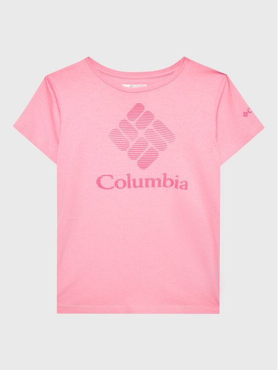 Columbia Тишърт Mission Lake 1989791 Розов Regular Fit за Момичета цена