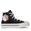 Converse Кецове Chuck Taylor All Star Eva Lift Hi A05166C Черен за Момичета цена