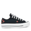 Converse Кецове Chuck Taylor All Star Lift Platform Embroidered Strawberries A14935C Черен за Жени цена