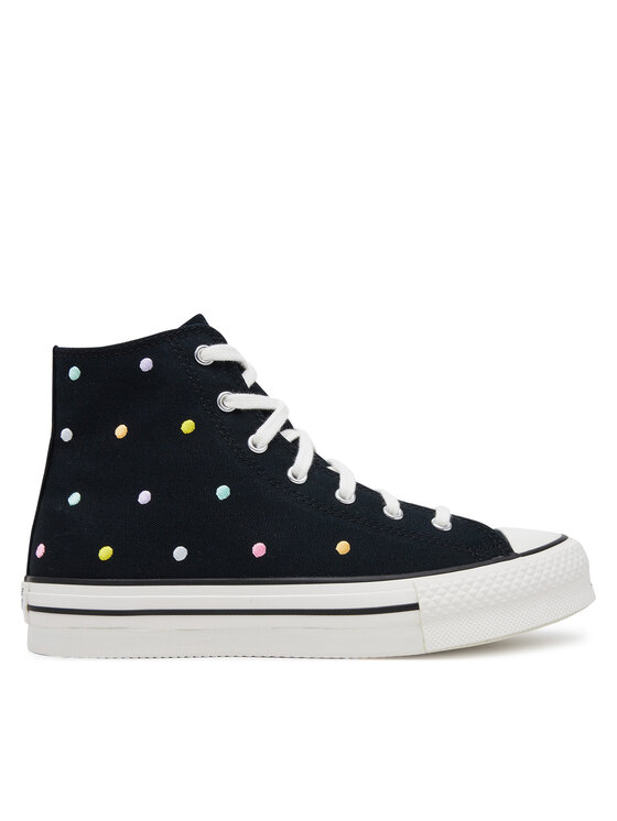Converse Кецове Chuck Taylor All Star Lift Polka Dots Platform A12608C Черен за Жени цена
