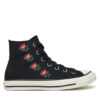 Converse Кецове Chuck Taylor All Star Rose Cross Stitch A13657C Черен за Жени цена