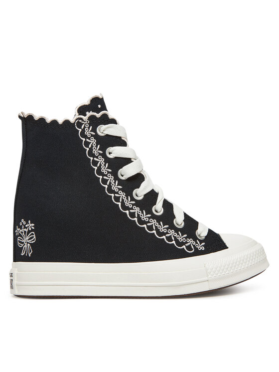 Converse Кецове Chuck Taylor All Star Wedge A13546C Черен за Жени цена