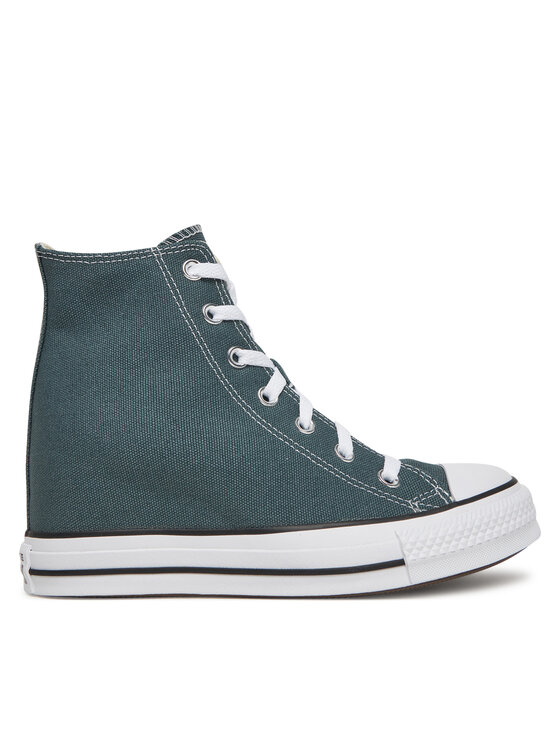 Converse Кецове Chuck Taylor All Star Wedge A13841C Зелен за Жени цена