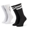 Converse Комплект 2 чифта дълги чорапи мъжки E744A-2020 Черен за Унисекс цена
