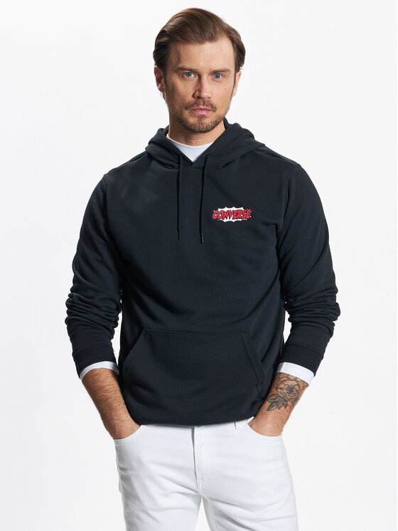 Converse Суитшърт 10024614-A02 Черен Standard Fit за Мъже цена