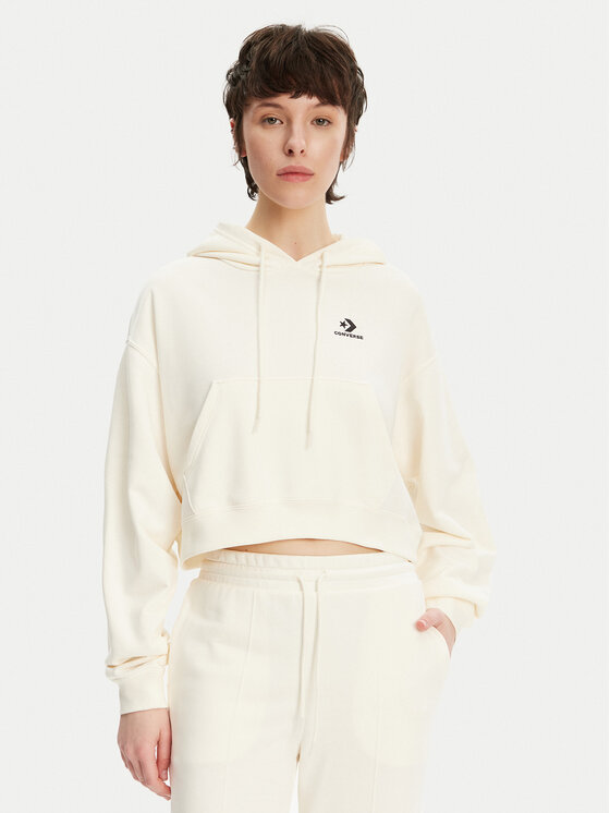 Converse Суитшърт Chuck Taylor 10027616-A02 Екрю Boxy Fit за Жени цена