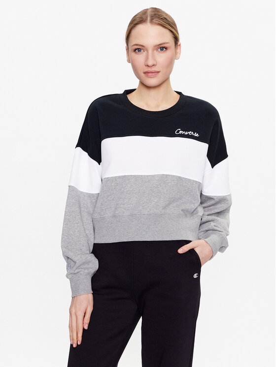 Converse Суитшърт Color Block Chainstitch 10024524-A04 Цветен Classic Fit за Жени цена