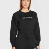 Converse Суитшърт Wordmark 10023716-A01 Черен Regular Fit за Жени цена
