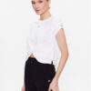 Converse Тишърт Star Chevron Twist 10024546-A02 Бял Cropped Fit за Жени цена