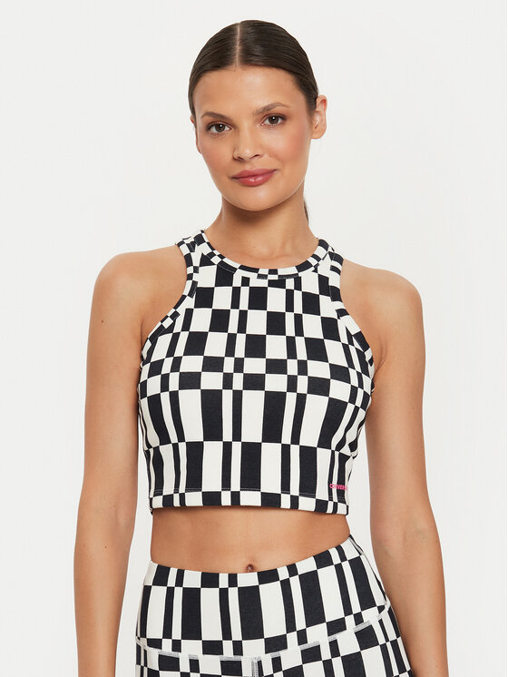 Converse топ W Wordmark Aop Tank Top 10026989-A01 Цветен Skinny Fit за Жени цена